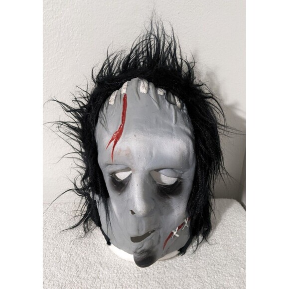 Rare Vintage Fun World Frankenstein Mask Scary Monster Halloween Made In Korea